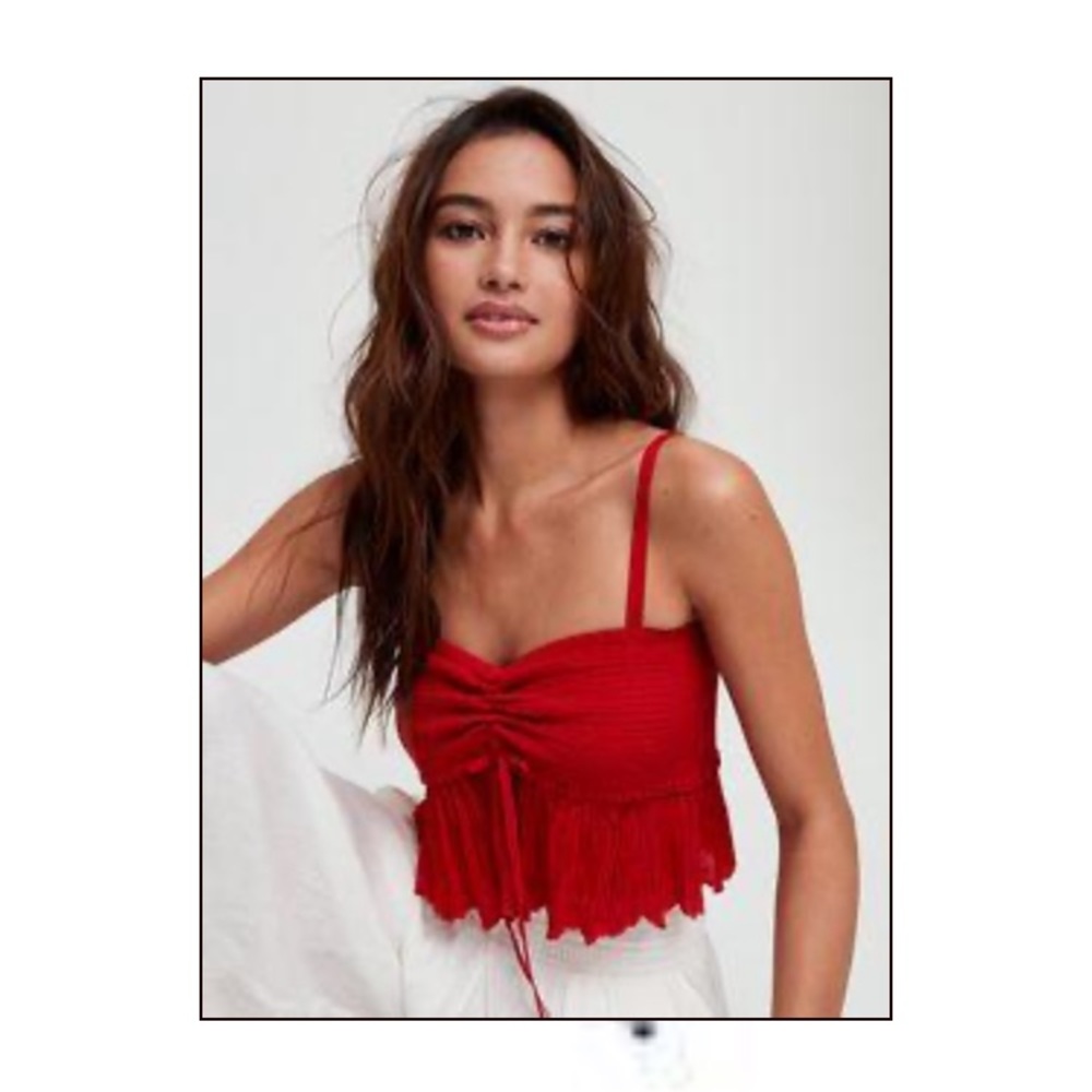 Aritzia Wilfred Dareau Camisole Red Medium